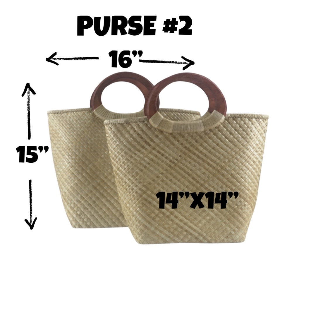 Lauhala purses