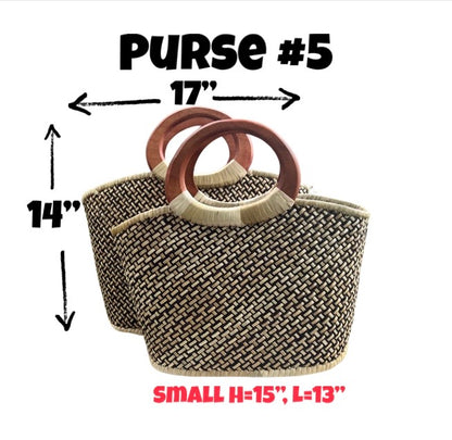 Lauhala purses