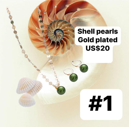 Barrel Shell pearl sets