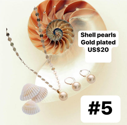 Barrel Shell pearl sets