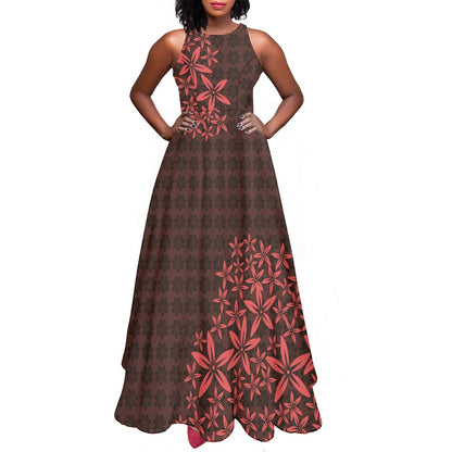 Nonelastic Polynesian Tribal Dress