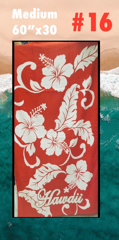 Hawaiian Print Towels