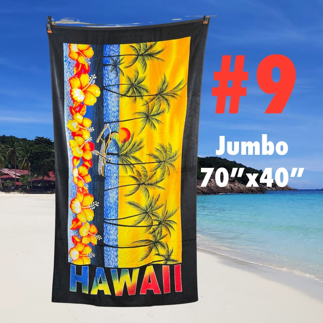 Hawaiian Print Towels