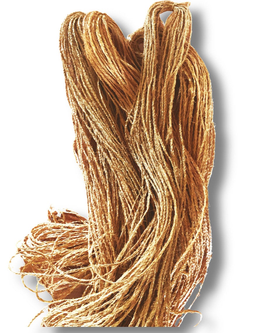 Natural coconut fibers braided