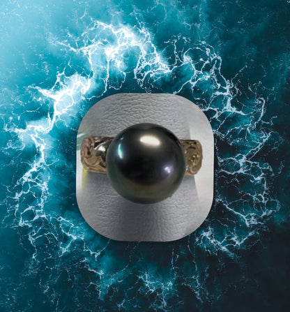 Tahitian pearl ring