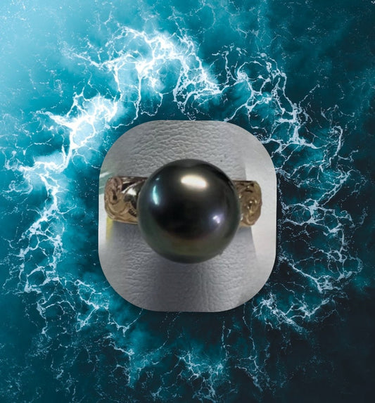 Tahitian pearl ring