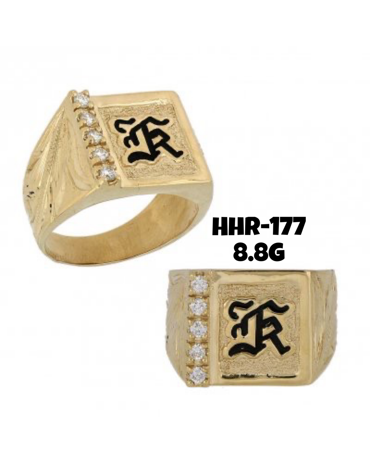 HHR (14K) HAWAIIAN RING #3    (HHR-163, HHR-167, HHR-169, HHR-177, HHR-178)