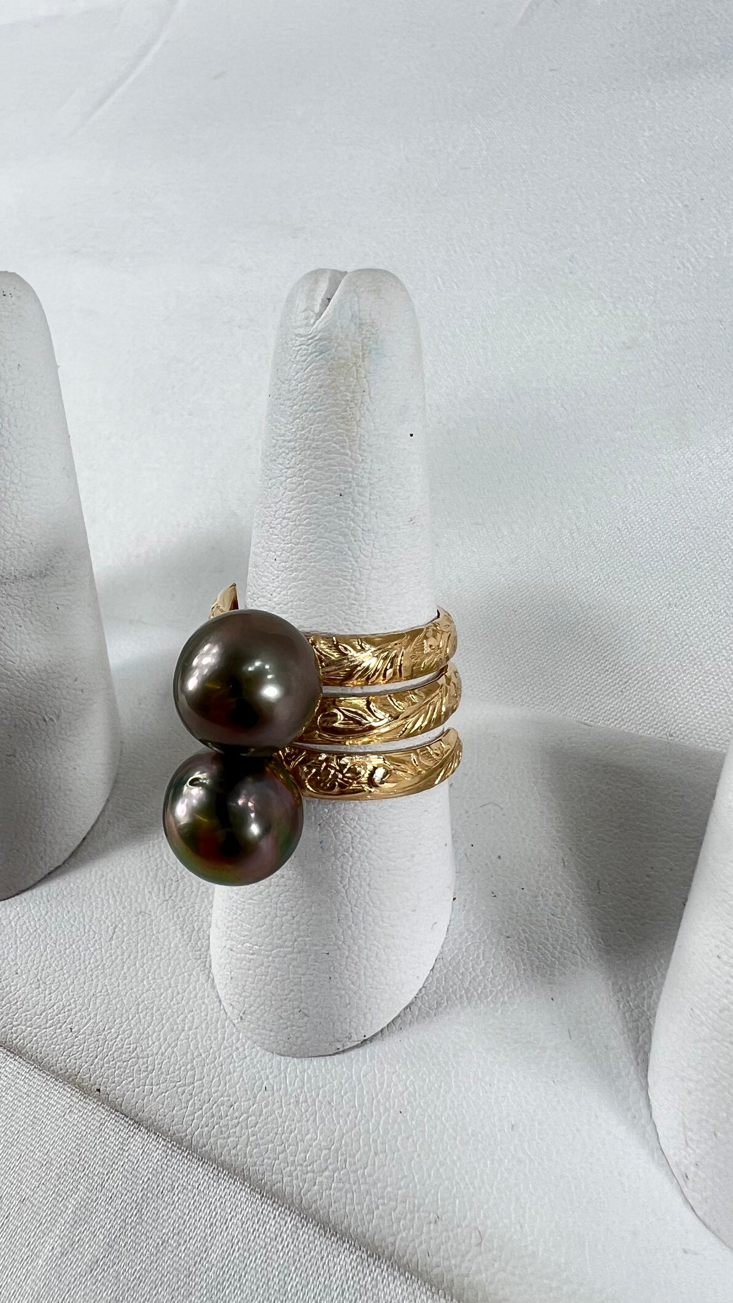 11mm Tahitian pearl ring