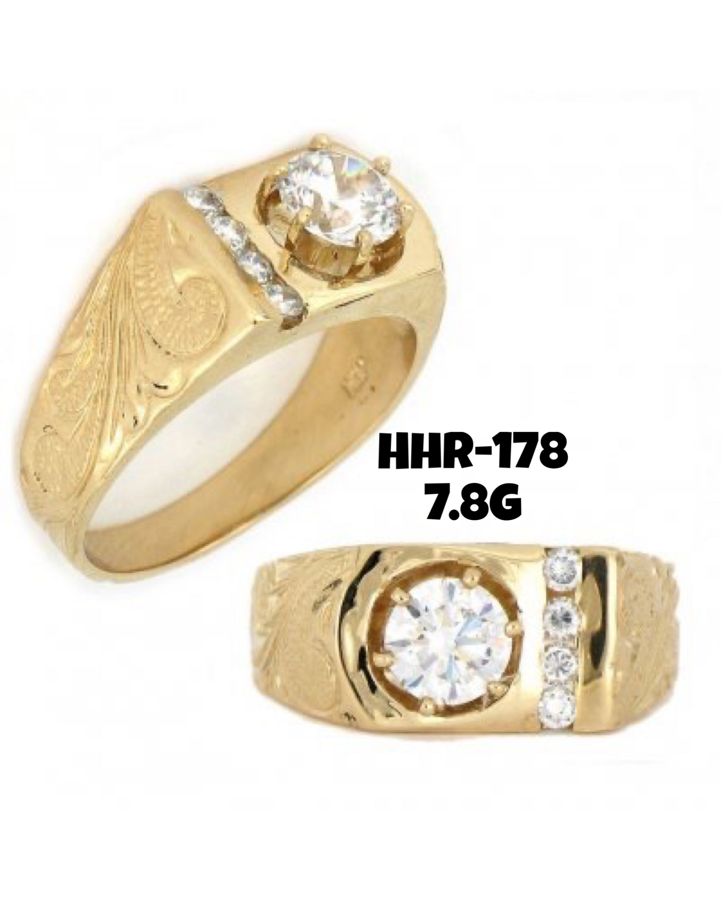 HHR (14K) HAWAIIAN RING #3    (HHR-163, HHR-167, HHR-169, HHR-177, HHR-178)