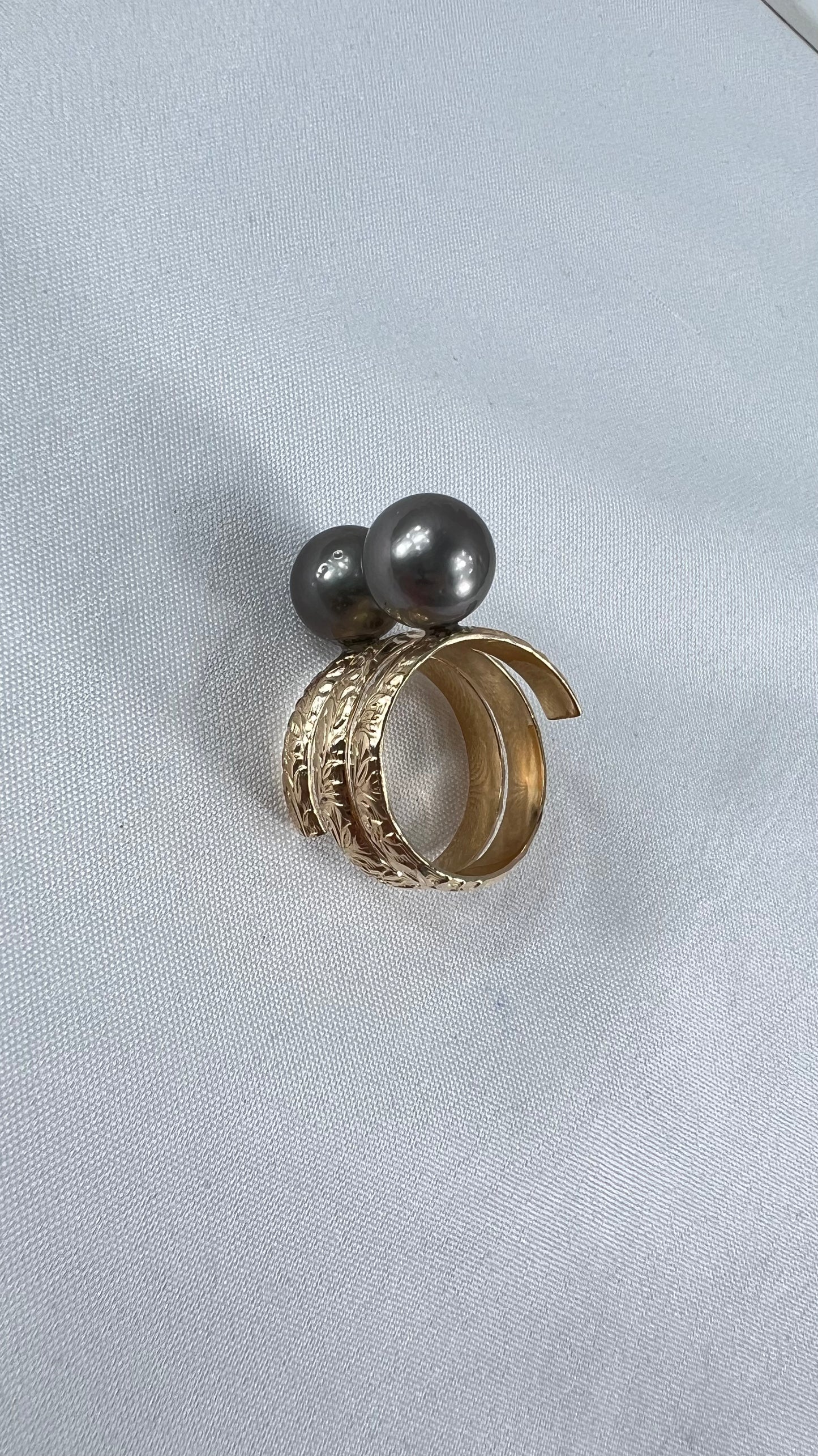 11mm Tahitian pearl ring