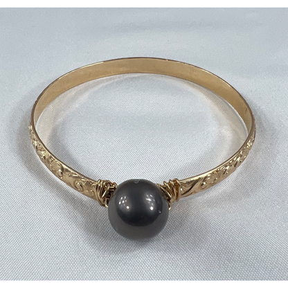 14mm Tahitian pearl bangles