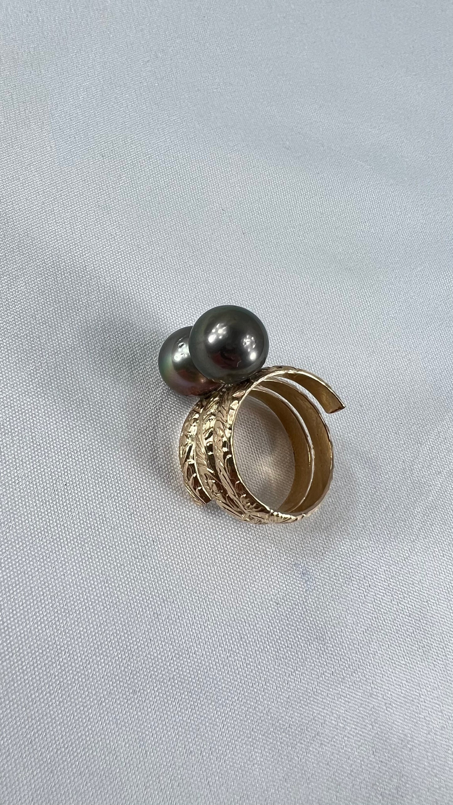 11mm Tahitian pearl ring